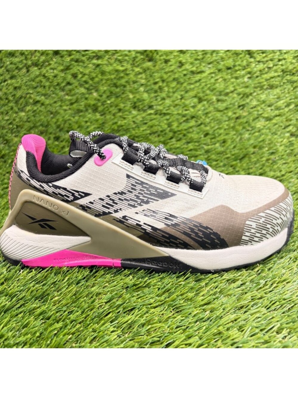 Reebok Nano X1 Adventure Womens Size 5D Gray Composite Toe Safety Work Shoes